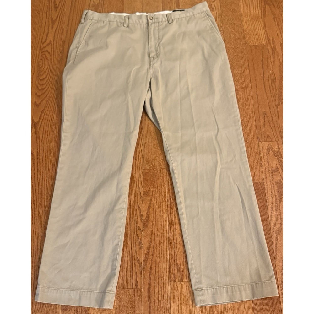 Polo Ralph Lauren Pants Mens 38x30 Beige Chino Classic Fit Cotton Twill Casual